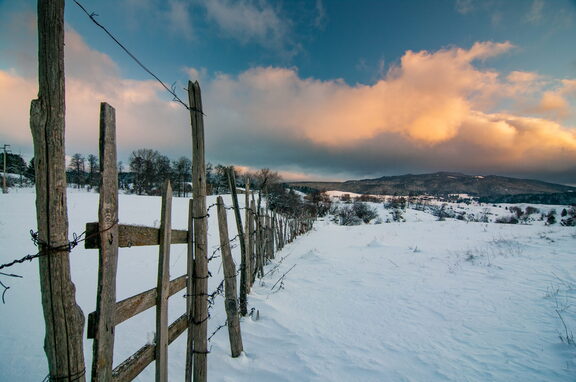 Inverno Neve Paesaggio di Sila