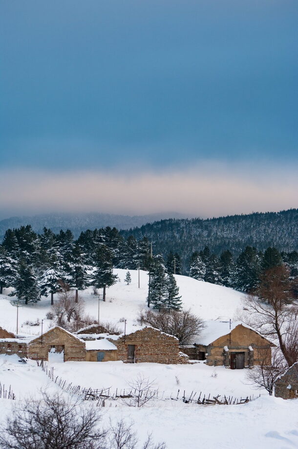 Inverno Neve Paesaggio di Sila